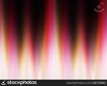 Blurred movement of multi coloured lights