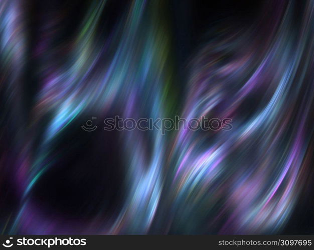 Blurred movement of multi coloured lights