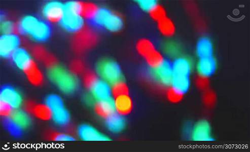 blurred multiple bouncing led abstract background