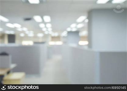Blurred office space with light bokeh - for background