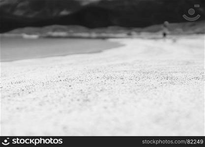 Blurred person on the sandy beach bokeh background. Blurred person on the sandy beach bokeh background hd