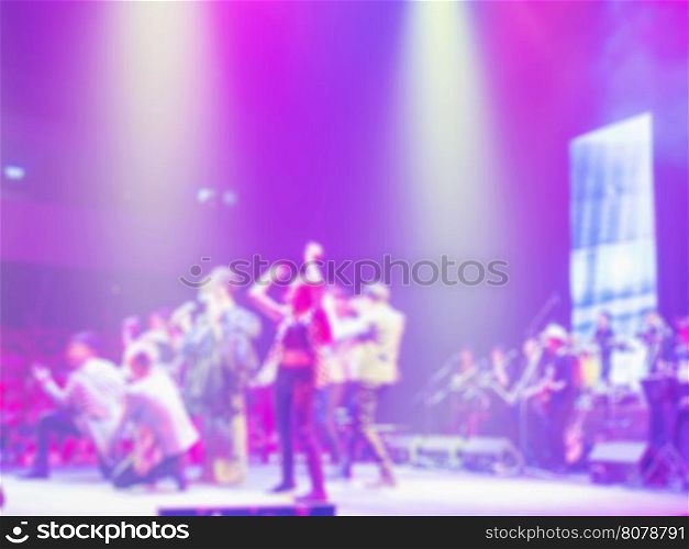 Blurred photo of concert event