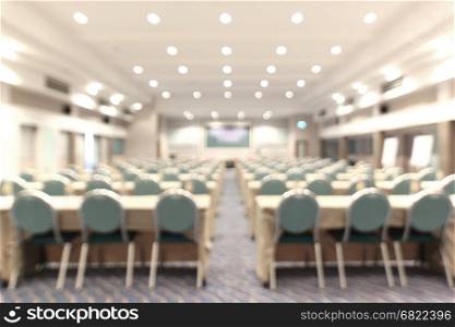 blurred picture, empty meeting room as background
