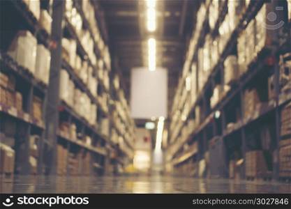 Blurry background of Warehouse inventory product stock for logis. Blurry background of Warehouse inventory product stock for logistic background. Blurry background of Warehouse inventory product stock for logistic background