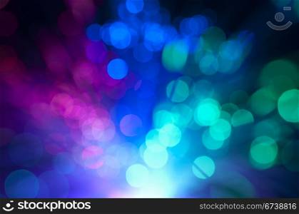 Blurry background with optical fibers