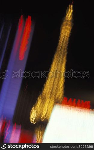 Blurry Cityscape at Night