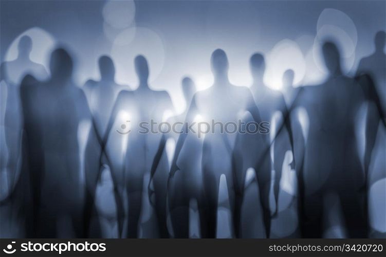 Blurry image of nightmarish alien beings.