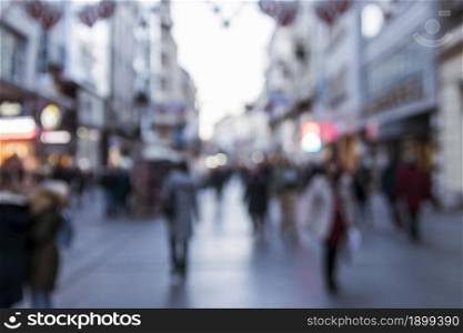 blurry street scene city. Resolution and high quality beautiful photo. blurry street scene city. High quality beautiful photo concept