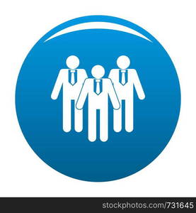 Board directors icon. Simple illustration of board directors vector icon for any design blue. Board directors icon vector blue