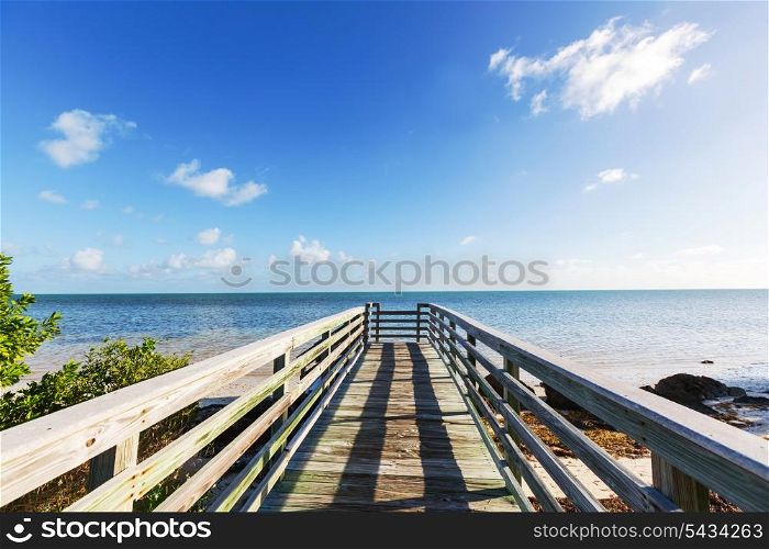 boardwalk on beach