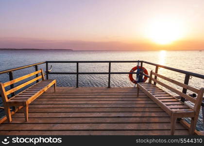 boardwalk on beach