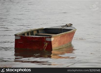 Boat anchored at the port, Taganga Port, Taganga Bay, Magdalena, Colombia
