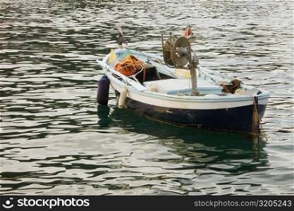 Boat in the sea, Italian Riviera, Portofino, Genoa, Liguria, Italy