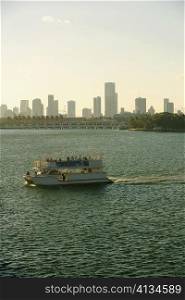 Boat in the sea, Miami, Florida, USA