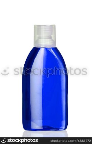Boat mouthwash blue isolated on white background
