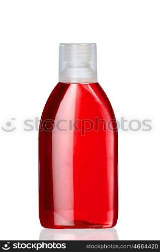 Boat mouthwash red isolated on white background
