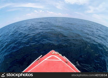 Boat on sea