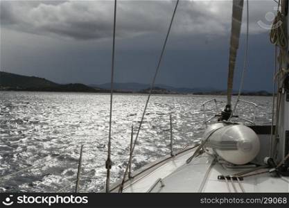 Boat sailing