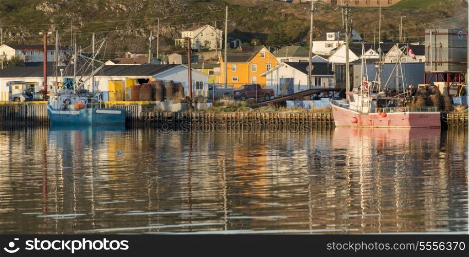 Boats at harbor, Twillingate, South Twillingate Island, Newfoundland And Labrador, Canada