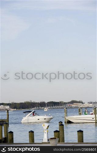 Boats in water, Annapolis, Maryland, USA