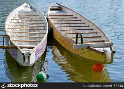 boats rowboats lake water park
