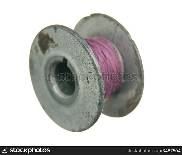 bobbin for sewing machine isolated on a white background