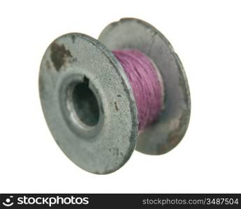 bobbin for sewing machine isolated on a white background