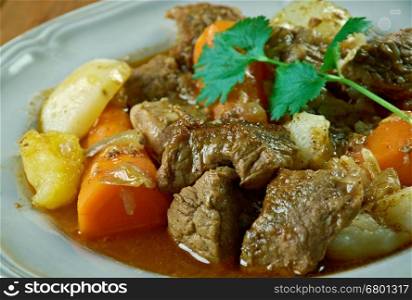 Boeuf a la mode - French version of what is known in the United States as pot roast,braised beef dish,