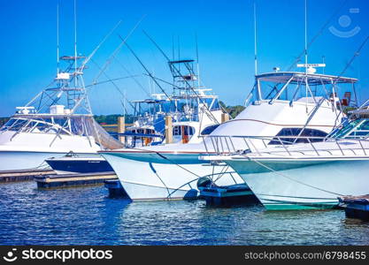 bohiket marina with boats near kiawah island