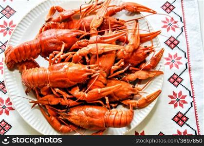 Boiled crayfish a good snack to beer