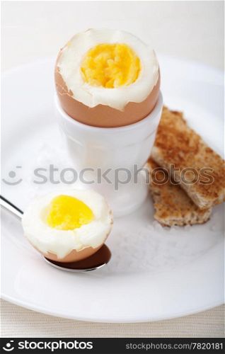 boiled egg in eggcup