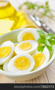 Boiled eggs