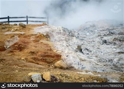 Boiling mud pool in the Dieng plateau, Indonesia