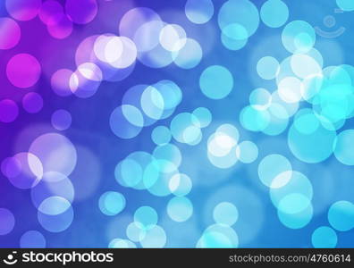 Bokeh background. Abstract background blue image with bokeh lights