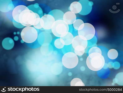 Bokeh background. Abstract background blue image with bokeh lights