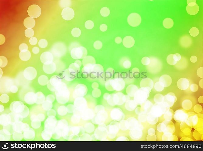 Bokeh background. Abstract background green image with bokeh lights