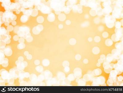 Bokeh background. Abstract background yellow image with bokeh lights