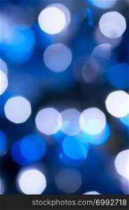 Bokeh background in white and blue color