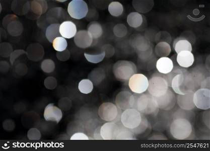 bokeh blurred lights on black