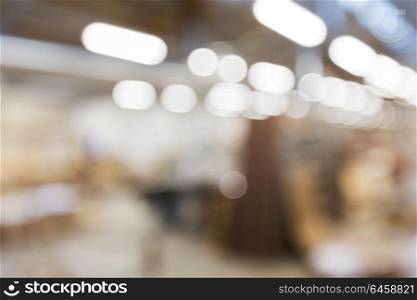 bokeh concept - blurred background of factory. blurred background of factory