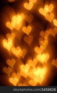 bokeh hearts background abstract macro