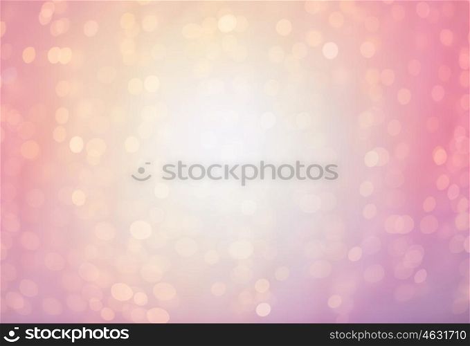 bokeh, holidays and backdrop concept - blurred pink background with lights