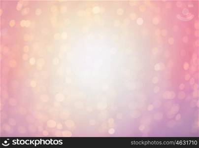 bokeh, holidays and backdrop concept - blurred pink background with lights