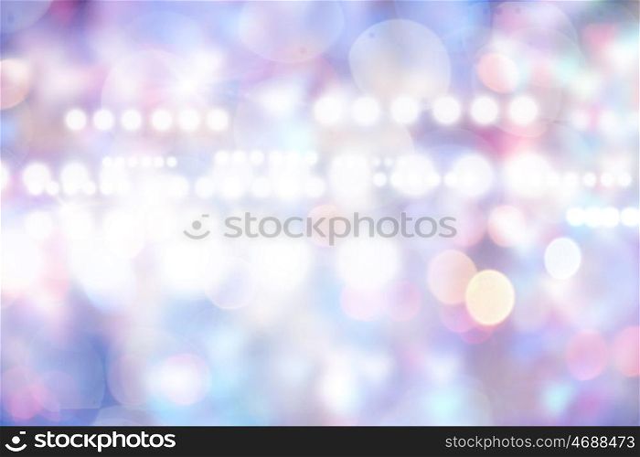 Bokeh lights. Colorful background with defocused lights and circles