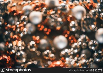 Bokeh. New Year bokeh background. Abstract background with colorful bokeh. Defocused lights. Background for Christmas cards. Beautiful blurred christmas balls. Christmas Lights. Christmas decorations. Bokeh. Christmas abstract background with colorful bokeh