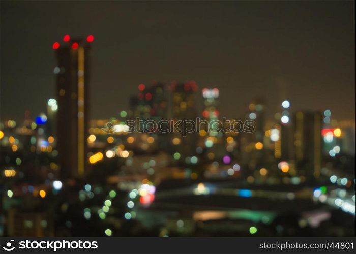 Bokeh of City, Bangkok Thailand Asia