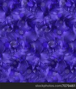 Bokeh purple clouds and stars.Seamless pattern.Pattern with bokeh light effect.Colorful background.
