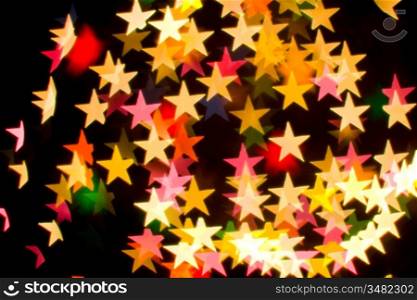 bokeh series - stars, abstract colorful background