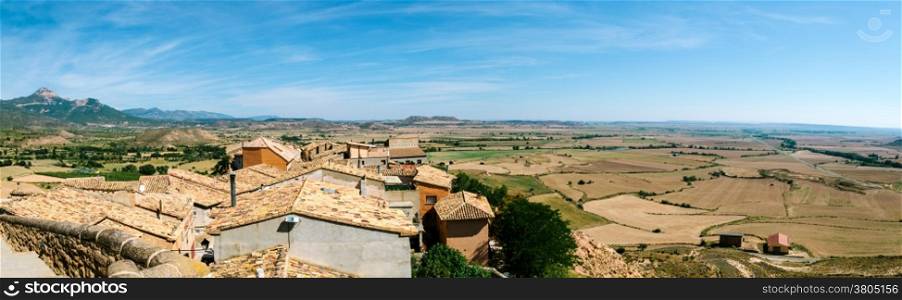 Bolea Village in La Hoya, Huesca, Aragon, Spain