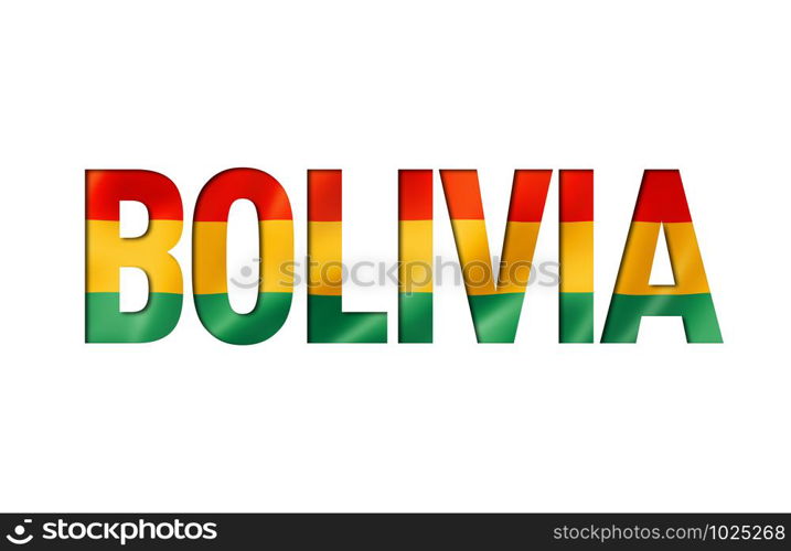 bolivian flag text font. bolivia symbol background. bolivian flag text font